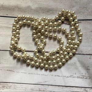 Faux Long Strain Pearls
